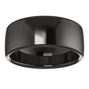 Zirconium Comfort-Fit Standard Weight European-Style Band