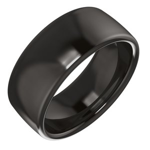 Zirconium Comfort-Fit Standard Weight European-Style Band