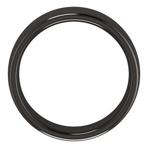 Zirconium Comfort-Fit Standard Weight European-Style Band