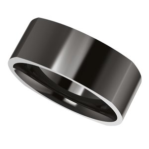 Zirconium Comfort-Fit Square Band