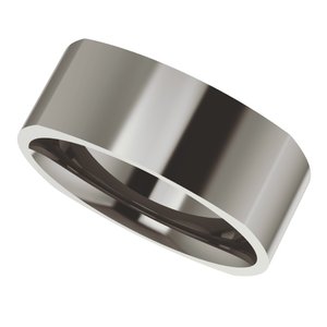 Titanium Comfort-Fit Square Band