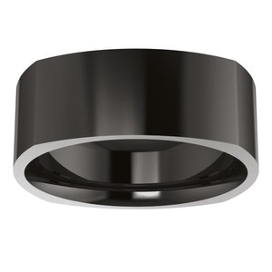 Zirconium Comfort-Fit Square Band