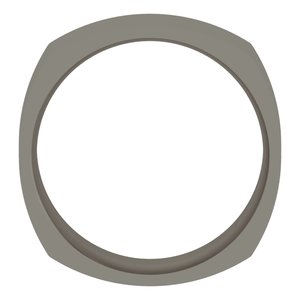 Titanium Comfort-Fit Square Band