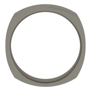 Titanium Comfort-Fit Square Band