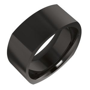 Zirconium Comfort-Fit Square Band