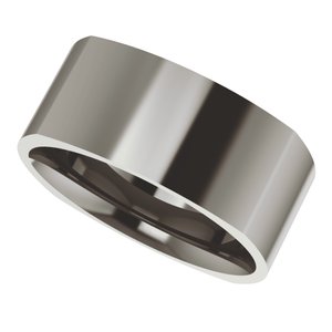 Titanium Comfort-Fit Square Band