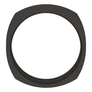 Zirconium Comfort-Fit Square Band