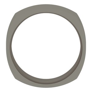 Titanium Comfort-Fit Square Band