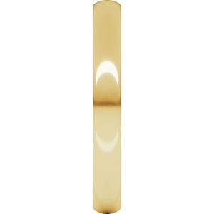 18K Yellow Or White Or Rose Gold Lightweight Comfort-Fit European-Style Band