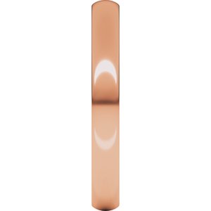 18K Yellow Or White Or Rose Gold Lightweight Comfort-Fit European-Style Band