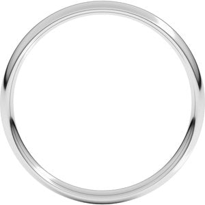 18K Yellow Or White Or Rose Gold Lightweight Comfort-Fit European-Style Band
