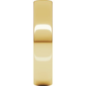 18K Yellow Or White Or Rose Gold Lightweight Comfort-Fit European-Style Band