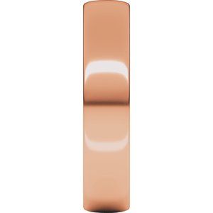18K Yellow Or White Or Rose Gold Lightweight Comfort-Fit European-Style Band
