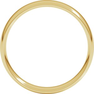 18K Yellow Or White Or Rose Gold Lightweight Comfort-Fit European-Style Band