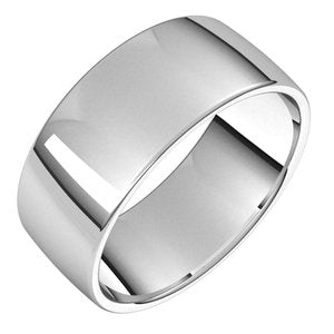 18K Yellow Or White Or Rose Gold Lightweight Comfort-Fit European-Style Band