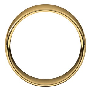 18K Yellow Or White Or Rose Gold Lightweight Comfort-Fit European-Style Band