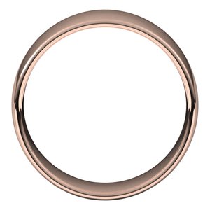 18K Yellow Or White Or Rose Gold Lightweight Comfort-Fit European-Style Band