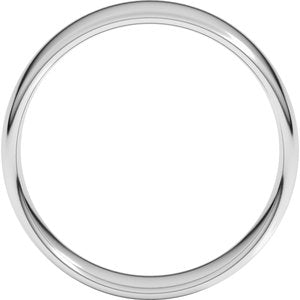 18K Yellow Or White Or Rose Gold Lightweight Comfort-Fit European-Style Band