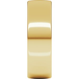 18K Yellow Or White Or Rose Gold Lightweight Comfort-Fit European-Style Band