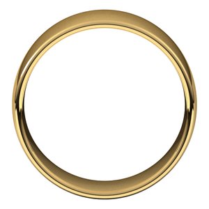 18K Yellow Or White Or Rose Gold Lightweight Comfort-Fit European-Style Band