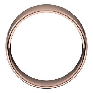 18K Yellow Or White Or Rose Gold Lightweight Comfort-Fit European-Style Band