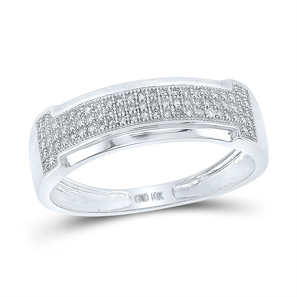 10K Yellow Or White Gold  His Hers Round Diamond Heart Matching Wedding Set 1/2 Cttw, Womens Size: 5-10, Mens Size: 7-13
