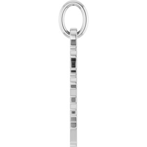 Sterling Silver Polished Gothic Zodiac Pendant