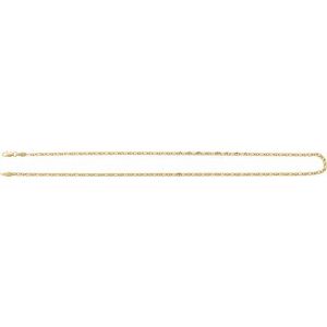 14K Yellow Gold Diamond-Cut Anchor Chain, Length: 20 In, Width: 2.6 Mm