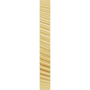 14k Yellow Or White Or Rose Gold Diagonal Grooved Flat Band
