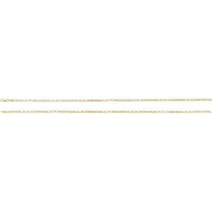 14K Yellow Gold Fancy Figaro Chain, Length: 24 In, Width: 2.5 Mm