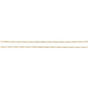 14K Yellow Gold Hollow Anchor Chain, Length: 20 In, Width: 3.95 Mm
