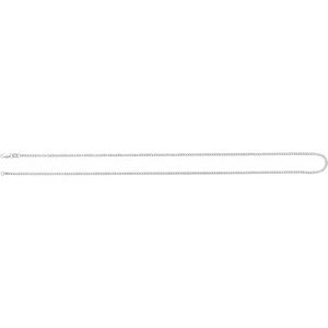 14K White Gold Curb Chain, Length: 18 In, Width: 1.95 Mm