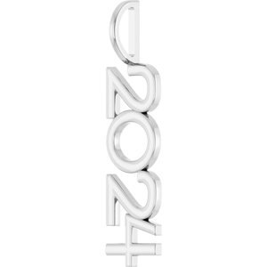 Sterling Silver Polished Vertical Pendant