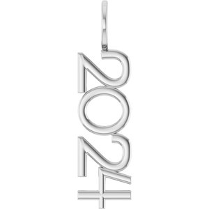 Sterling Silver Polished Vertical Pendant
