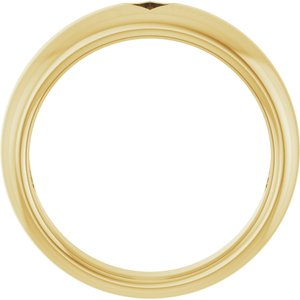 14K Yellow Gold Polished Pierced Heart Ring Size 7