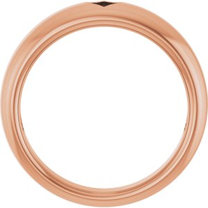 14K Rose Gold Polished Pierced Heart Ring Size 7