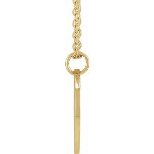 14K Yellow Or White Gold Or Sterling Silver Birth Flower Polished Necklace