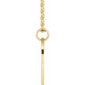 14K Yellow Or White Gold Or Sterling Silver Birth Flower Polished Necklace