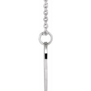 14K Yellow Or White Gold Or Sterling Silver Birth Flower Polished Necklace