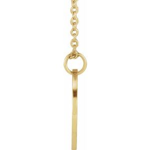14K Yellow Or White Gold Or Sterling Silver Birth Flower Polished Necklace