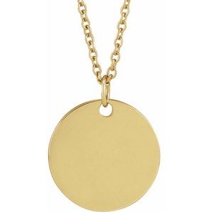14K Yellow Or White Gold Or Sterling Silver Birth Flower Polished Necklace
