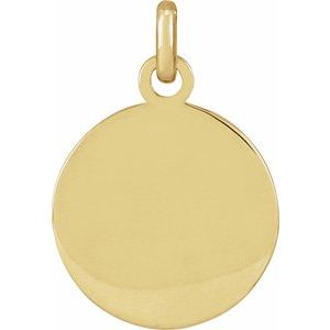 14K Yellow Gold Compass 26.2 X 18 Mm Polished Compass Pendant