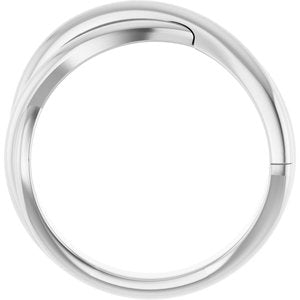 Sterling Silver Polished Freeform Ring Size 7