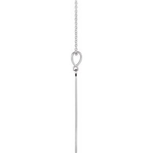 Sterling Silver 40.9 X 8 Mm 16-18 In Polished Triple Protection Necklace