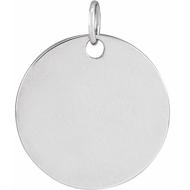 14K Yellow Gold Or Sterling Silver Polished Birth Flower Pendant