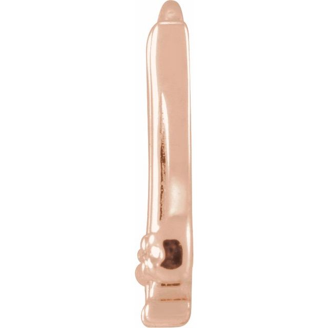 14K Yellow Or White Or Rose Gold Round.9Mm  Si1-Si2, G-H 7.05 X 8.65 Mm Polished Petite Pave .025 Ctw Natural Diamond Golden Gate Bridge Dangle
