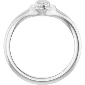 Sterling Silver 9.5 X 7.1 Mm Polished Skull Signet Ring Size 7
