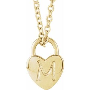 14K Yellow Gold 8.5 X 6 Mm 16-18 In Polished Engravable Heart-Shaped Necklace