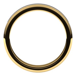 14K Yellow Or White Or Rose Gold Beveled-Edge Flat Band