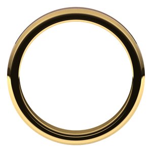 14K Yellow Or White Or Rose Gold Beveled-Edge Flat Band